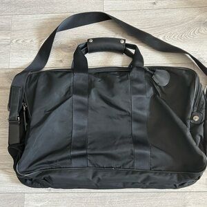 Prada Original Black Nylon Traveling Bag with Shoulder Strap